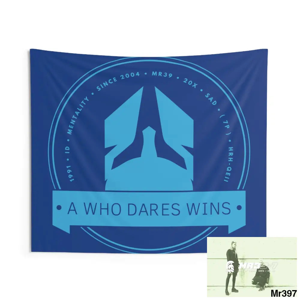 A1 Who Dares Wins Indoor Wall Tapestries 60’’ × 50’’ Home Decor