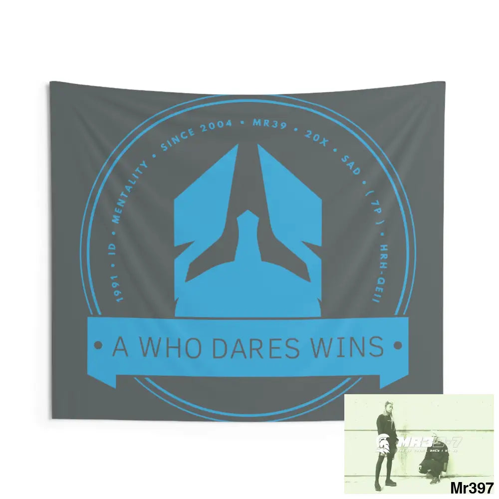 A1 Who Dares Wins Indoor Wall Tapestries 60’’ × 50’’ Home Decor