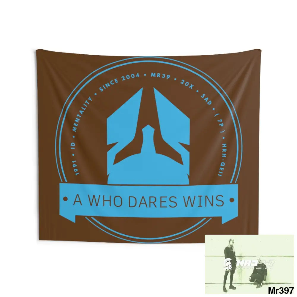 A1 Who Dares Wins Indoor Wall Tapestries 80’’ × 68’’ Home Decor