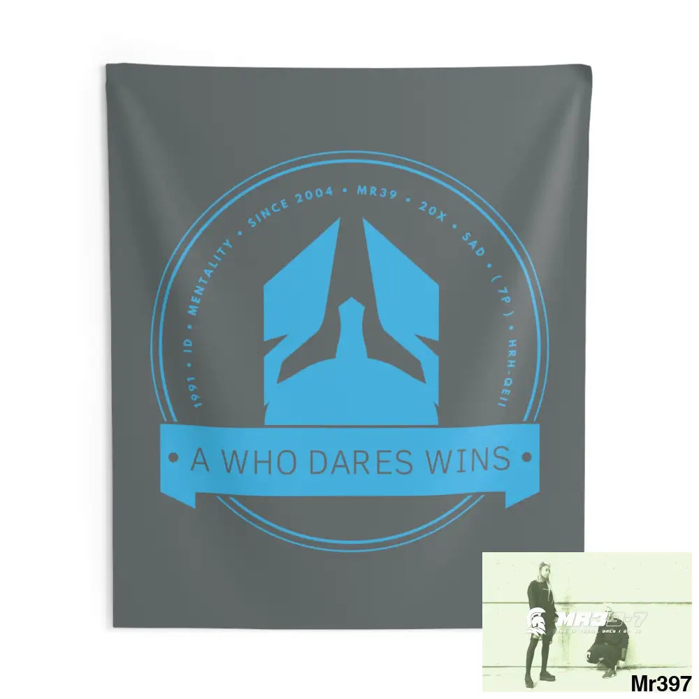 A1 Who Dares Wins Indoor Wall Tapestries 88’’ × 104’’ Home Decor