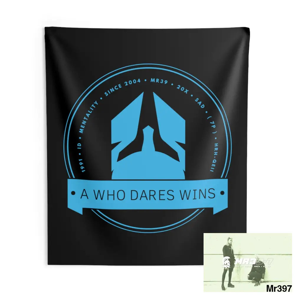 A1 Who Dares Wins Indoor Wall Tapestries 88’’ × 104’’ Home Decor