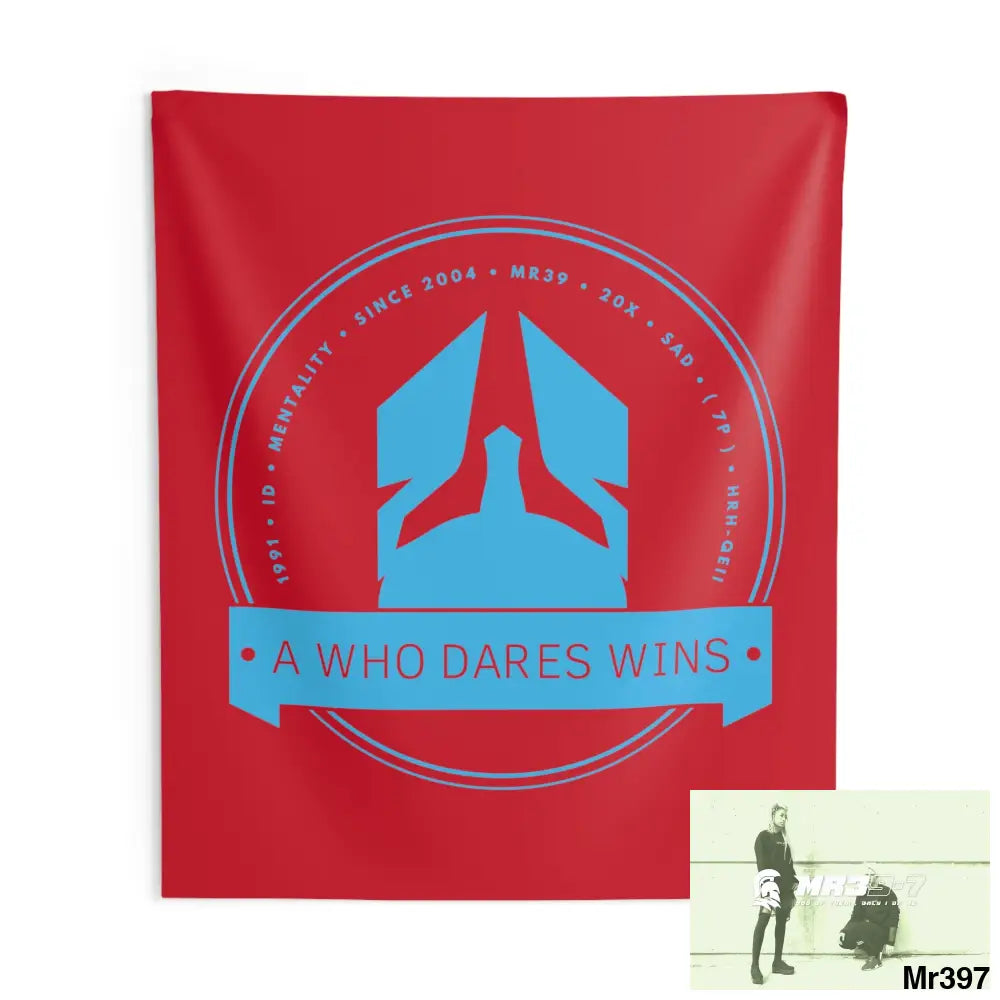 A1 Who Dares Wins Indoor Wall Tapestries 88’’ × 104’’ Home Decor