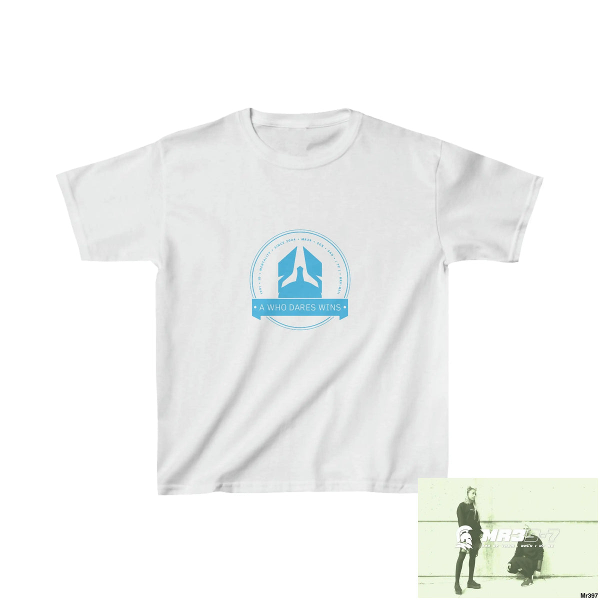 A1- Who Dares Wins - Kids Heavy Cotton™ Tee XS / Ash Kids clothes