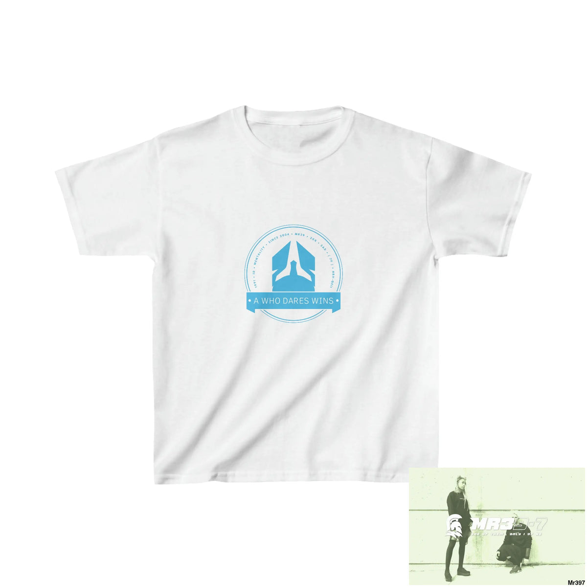 A1- Who Dares Wins - Kids Heavy Cotton™ Tee XS / White Kids clothes
