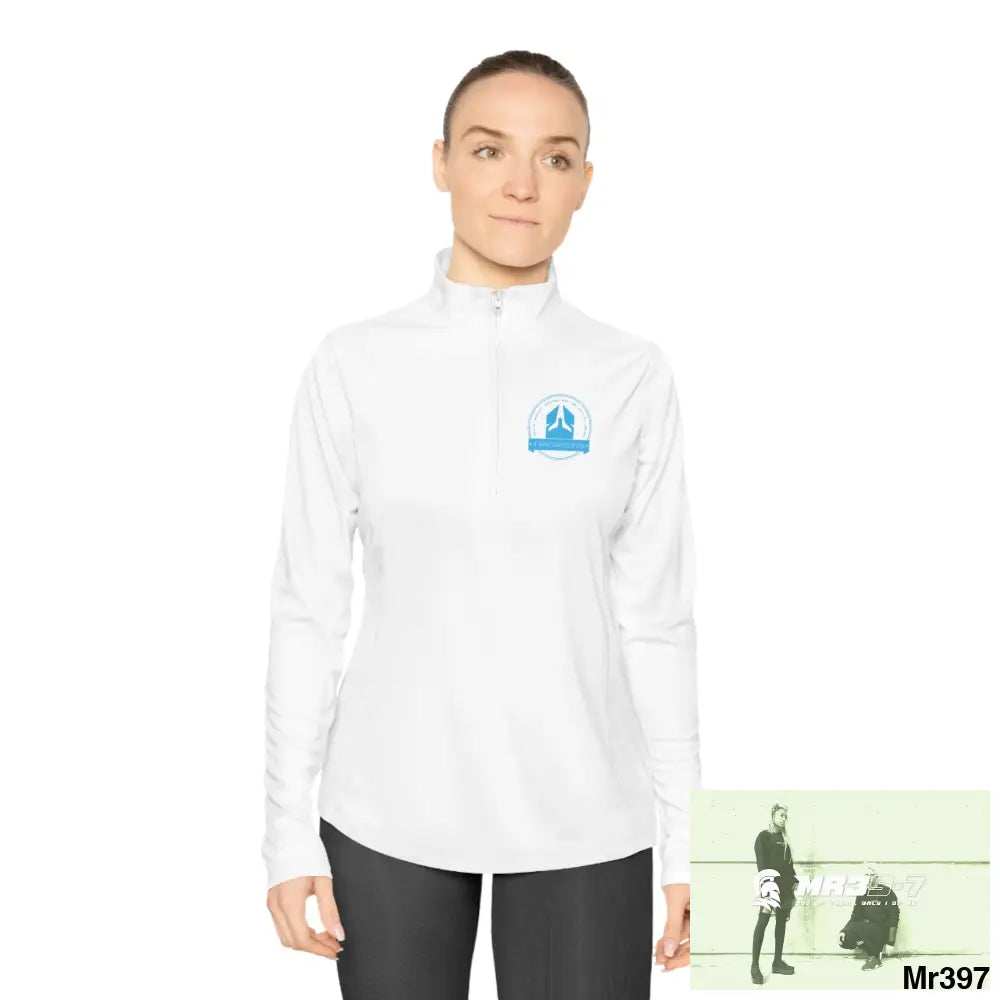 A1 Who Dares Wins Ladies Quarter-Zip Pullover Long-sleeve