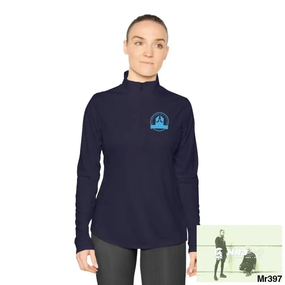 A1 Who Dares Wins Ladies Quarter-Zip Pullover Long-sleeve