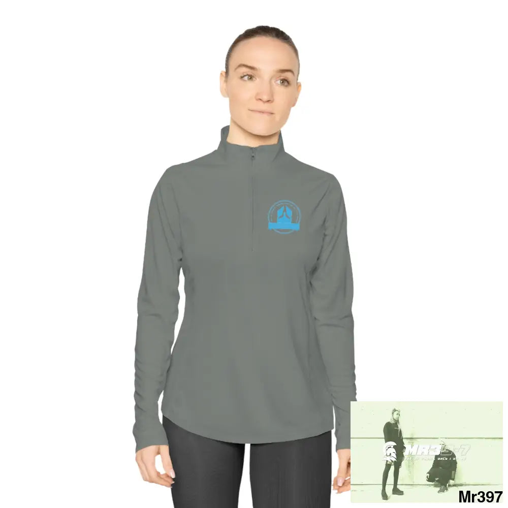 A1 Who Dares Wins Ladies Quarter-Zip Pullover Long-sleeve