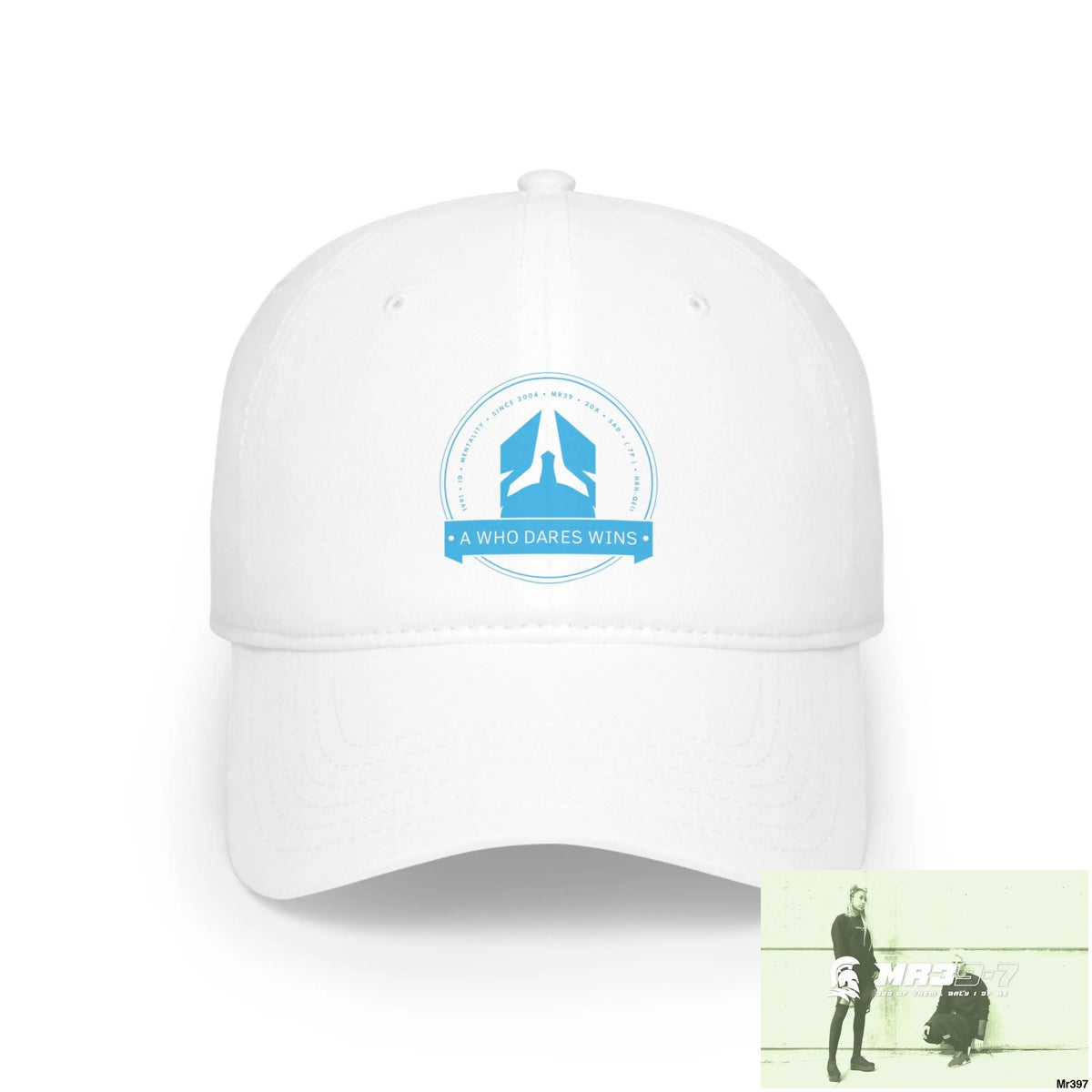 A1-Who Dares Wins Low Profile Baseball Cap White / One size Hats