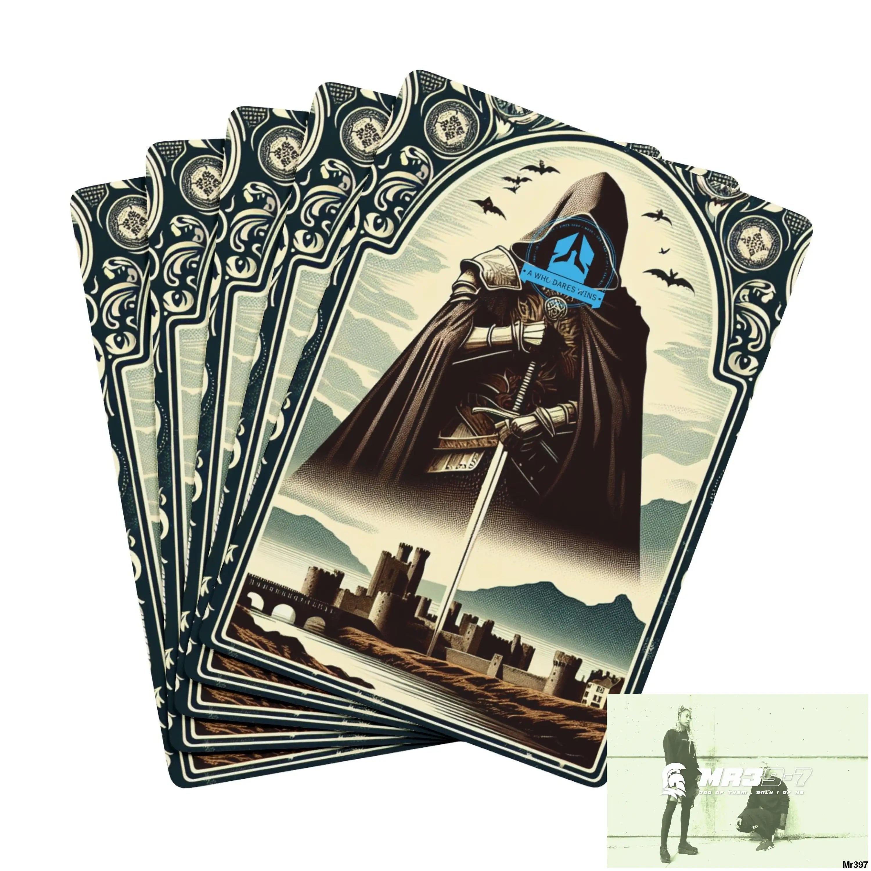 A1-Who Dares Wins Ltd AI Gwynedd Vigilante Edition Custom Poker Cards 2.5’’ x 3.5’’ / White / Semi Glossy Paper products