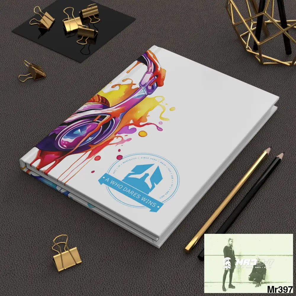 A1-Who Dares Wins Melting Headset Hardcover Journal Matte Journal Paper products