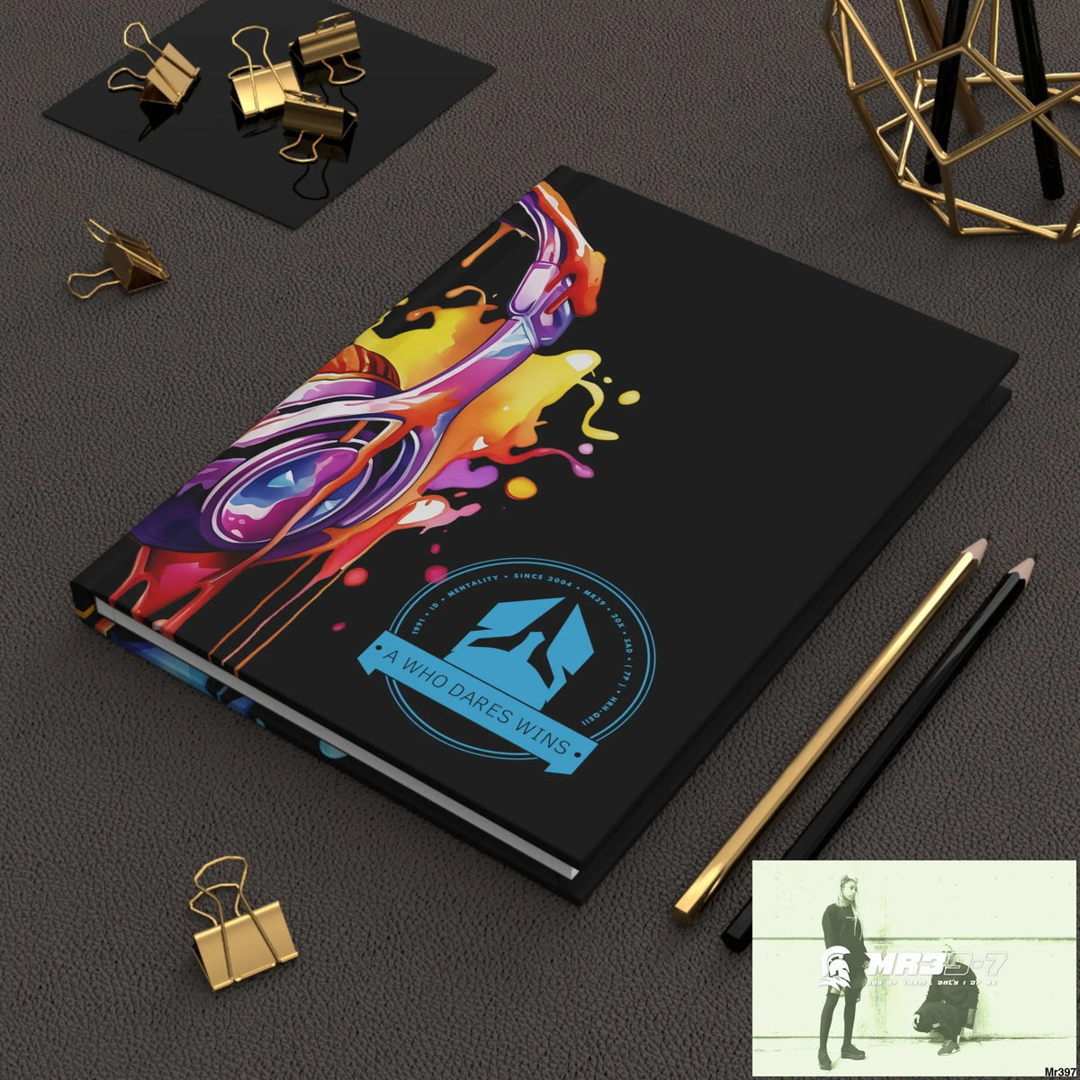 A1-Who Dares Wins Melting Headset Hardcover Journal Matte Journal Paper products