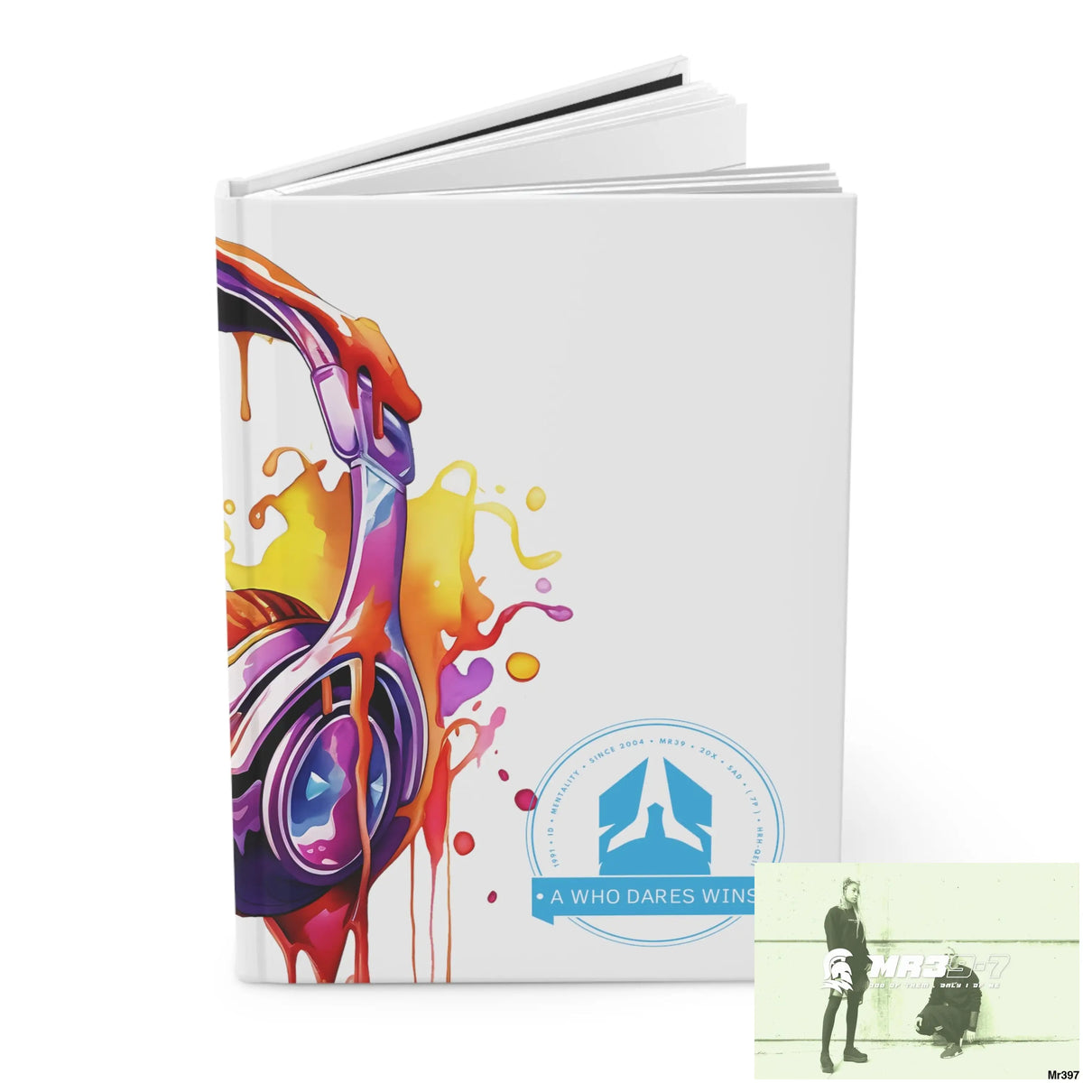 A1-Who Dares Wins Melting Headset Hardcover Journal Matte Journal Paper products