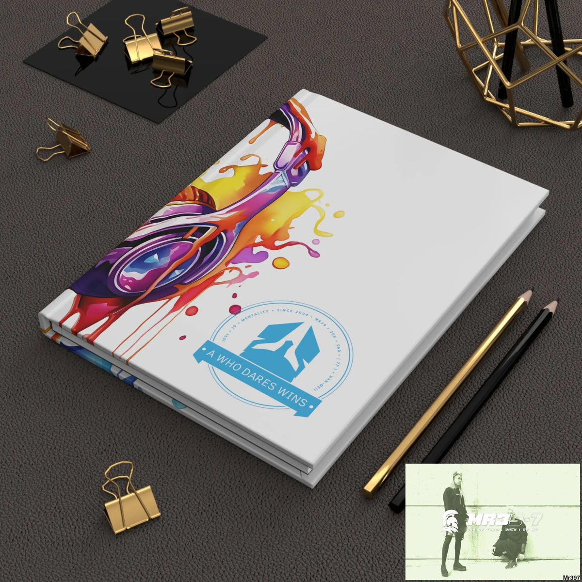 A1-Who Dares Wins Melting Headset Hardcover Journal Matte Journal Paper products