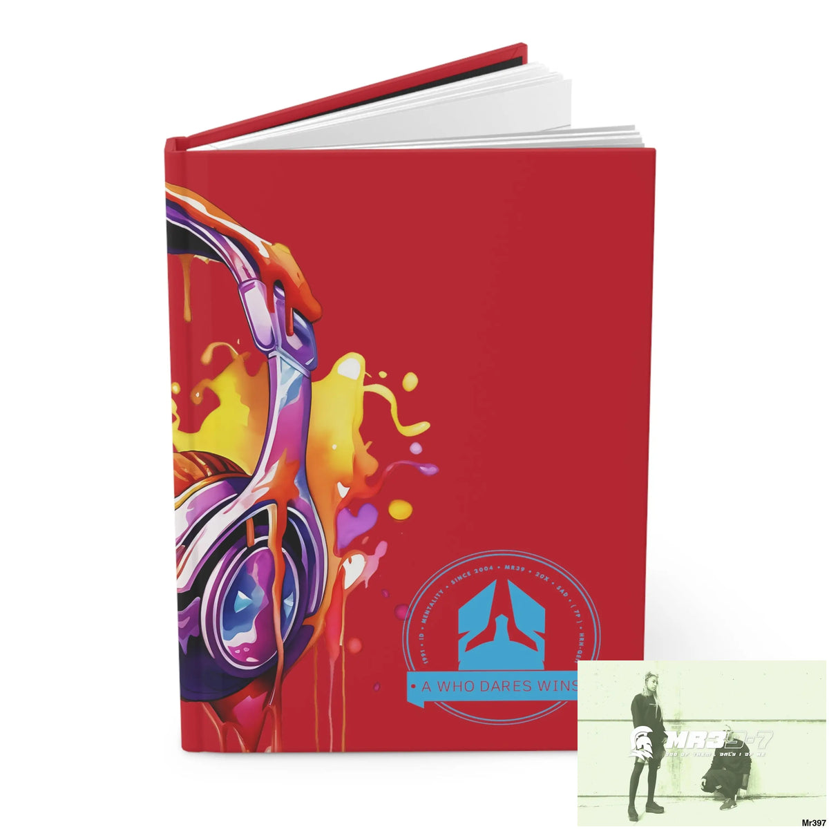 A1-Who Dares Wins Melting Headset Hardcover Journal Matte Journal Paper products