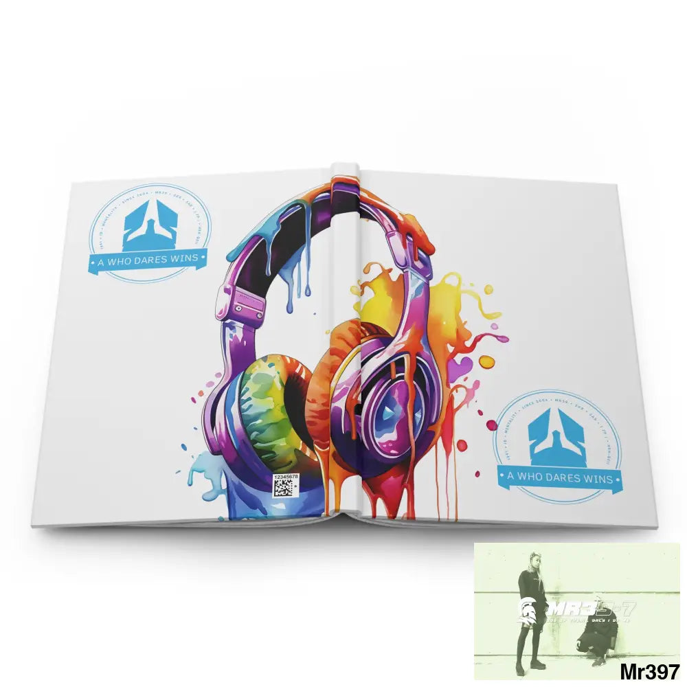 A1-Who Dares Wins Melting Headset Hardcover Journal Matte Journal Paper products