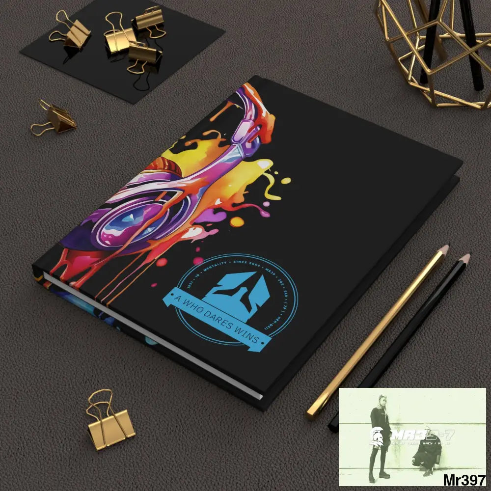 A1-Who Dares Wins Melting Headset Hardcover Journal Matte Journal Paper products