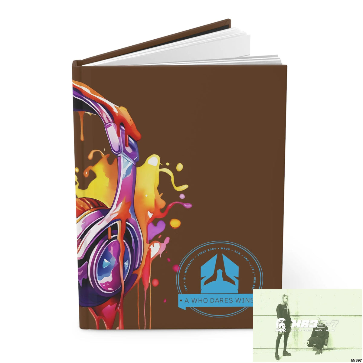 A1-Who Dares Wins Melting Headset Hardcover Journal Matte Journal Paper products