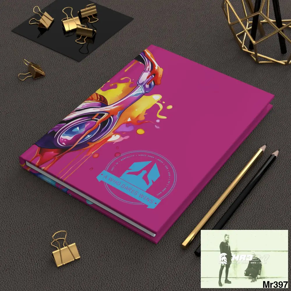 A1-Who Dares Wins Melting Headset Hardcover Journal Matte Journal Paper products
