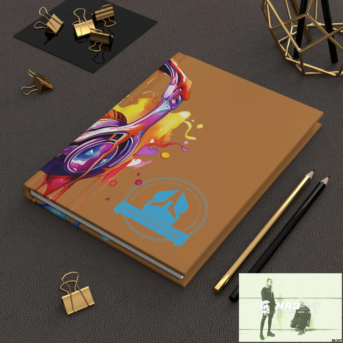 A1-Who Dares Wins Melting Headset Hardcover Journal Matte Journal Paper products