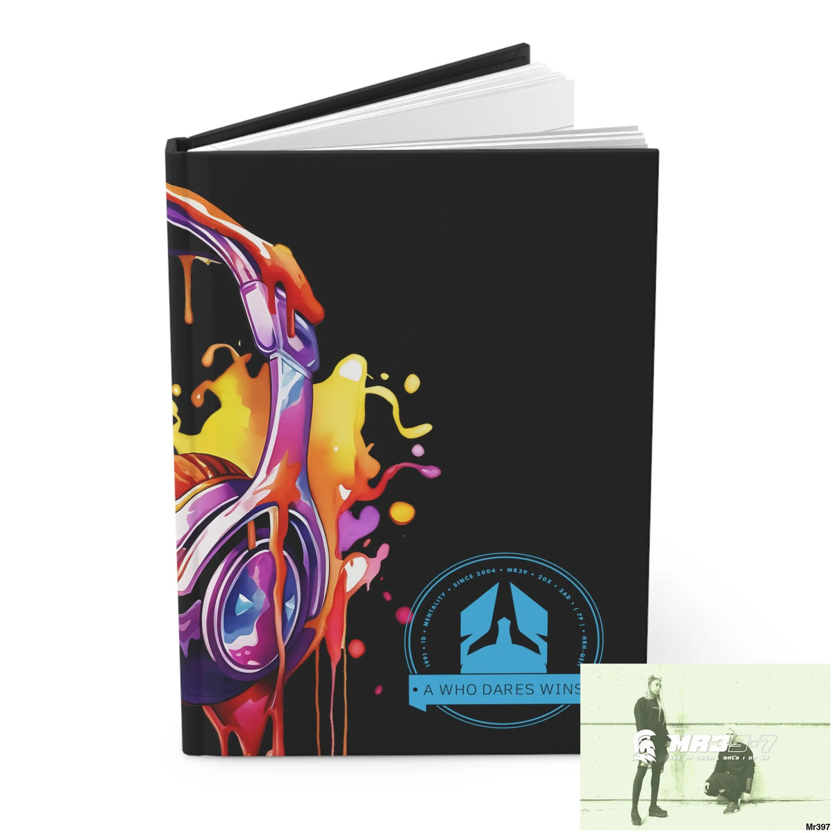 A1-Who Dares Wins Melting Headset Hardcover Journal Matte Journal Paper products
