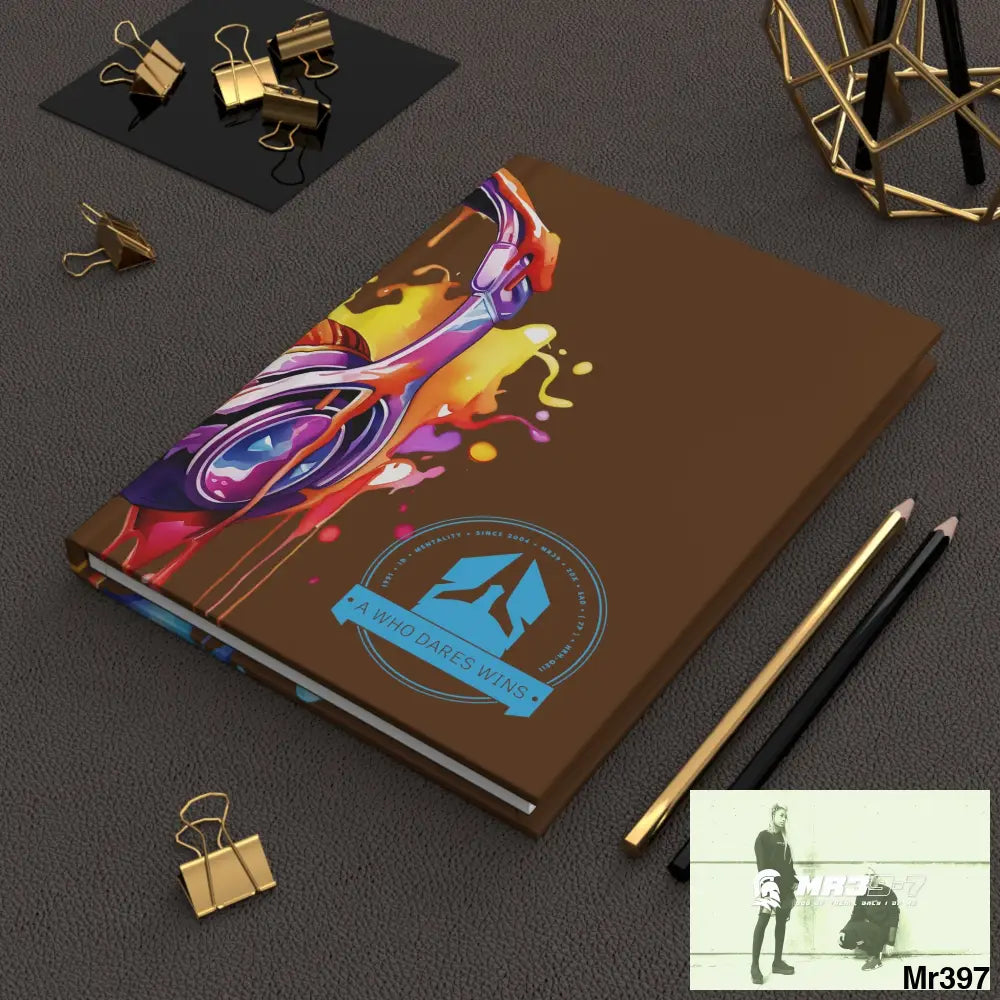 A1-Who Dares Wins Melting Headset Hardcover Journal Matte Journal Paper products