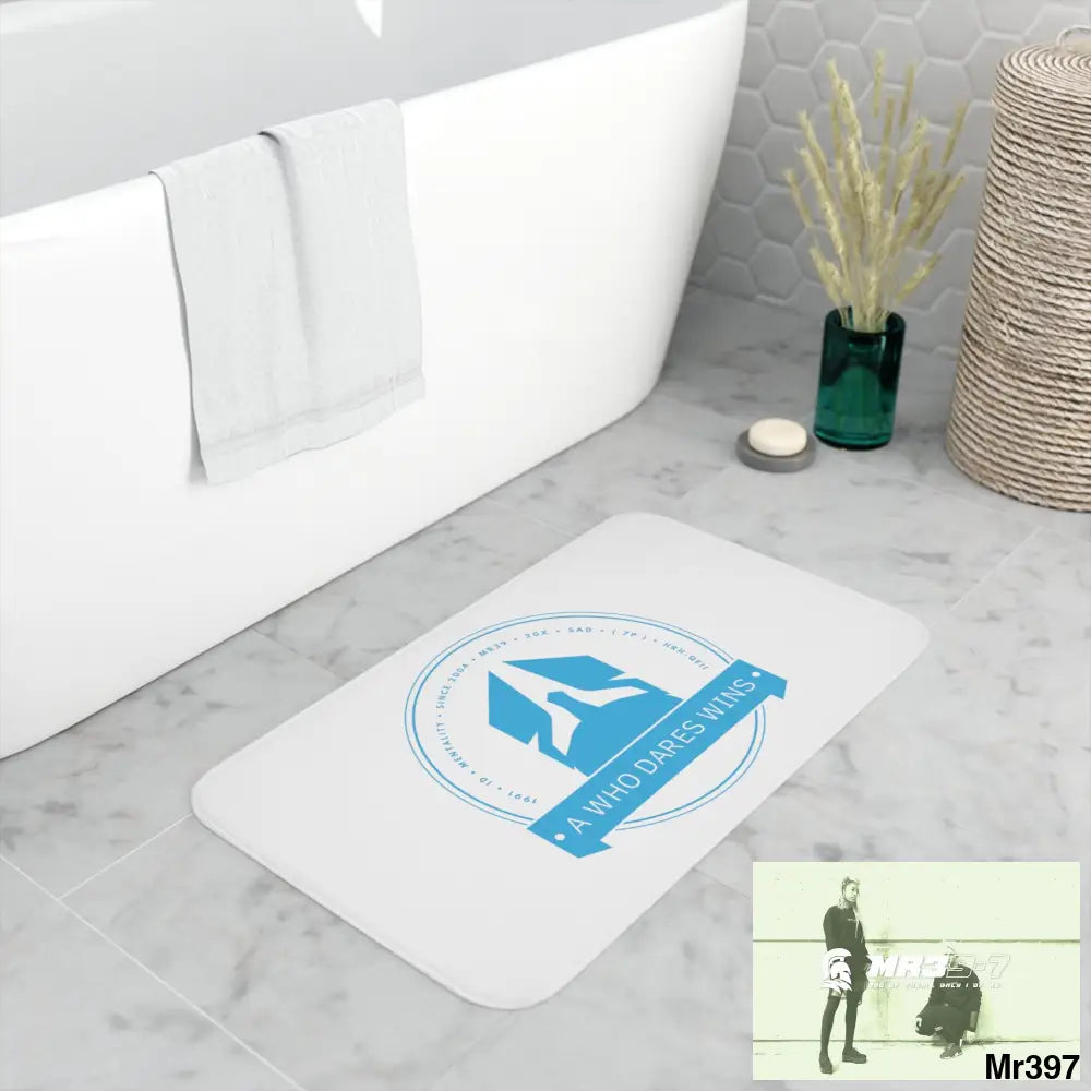 A1 Who Dares Wins Memory Foam Bath Mat Home Decor