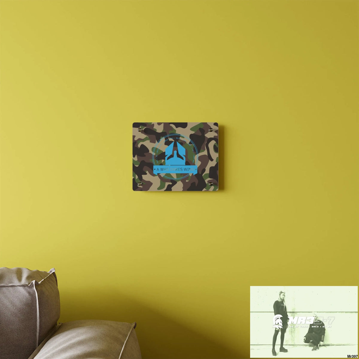 A1 Who Dares Wins Military Mentality 1991 Style Acrylic Wall Art Panels Home Decor