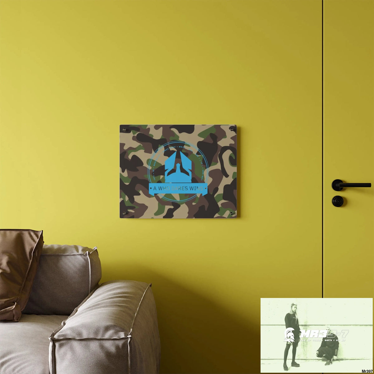 A1 Who Dares Wins Military Mentality 1991 Style Acrylic Wall Art Panels Home Decor