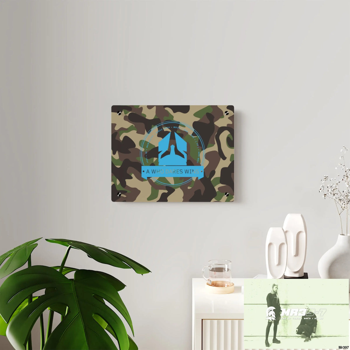 A1 Who Dares Wins Military Mentality 1991 Style Acrylic Wall Art Panels Home Decor