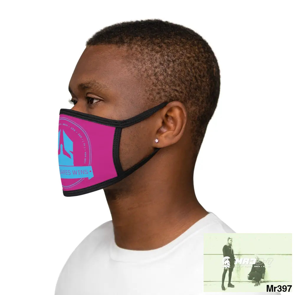 A1 Who Dares Wins Mixed-Fabric Face Mask One size Accessories