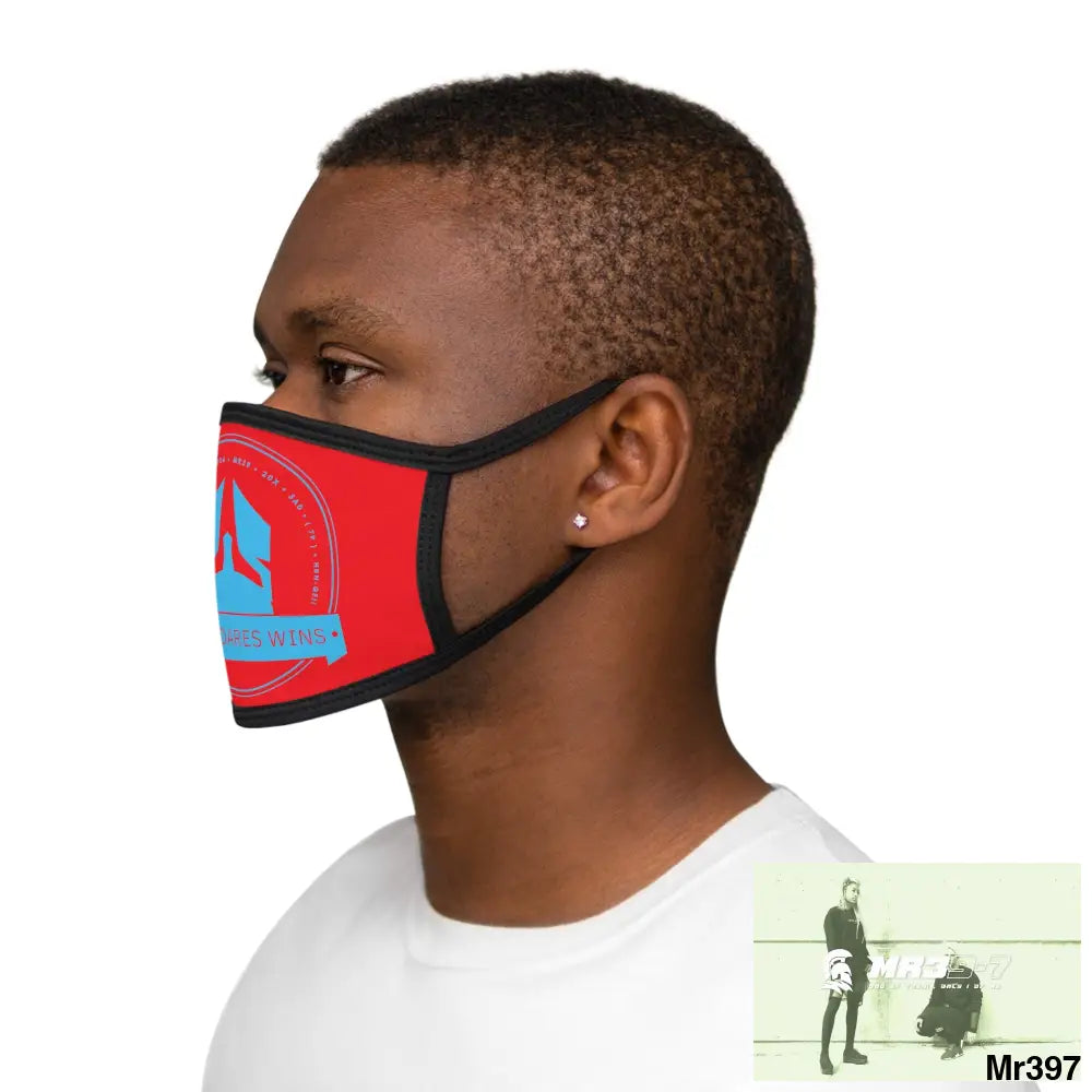 A1 Who Dares Wins Mixed-Fabric Face Mask One size Accessories