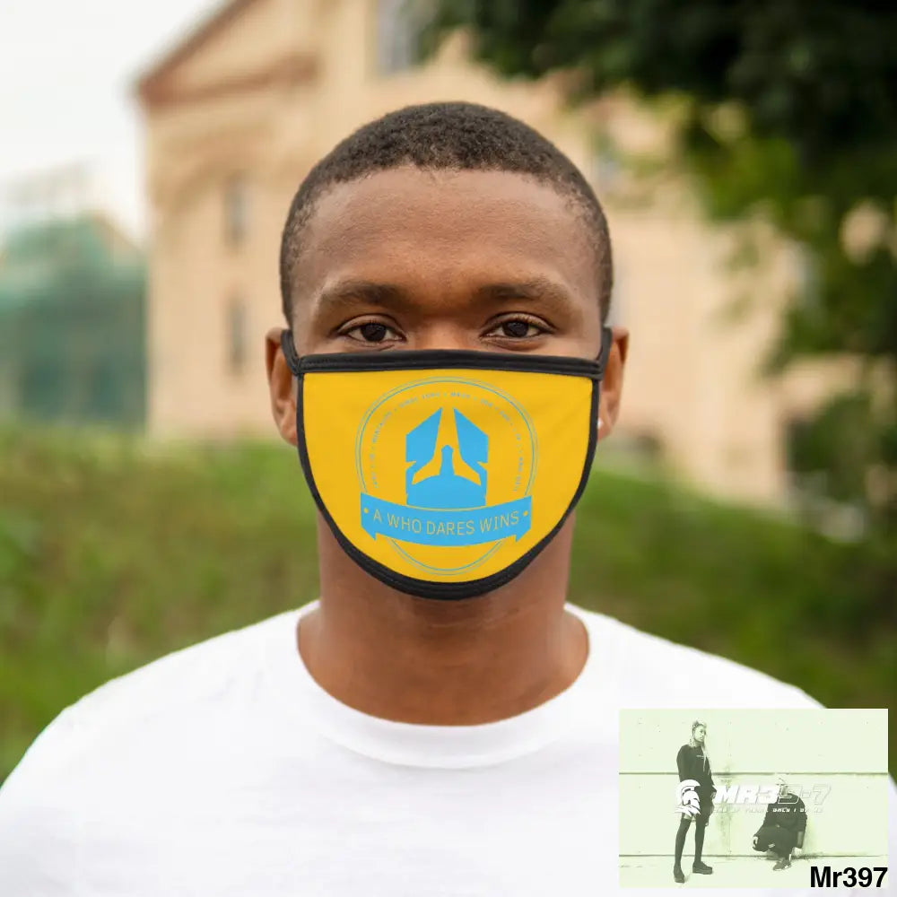 A1 Who Dares Wins Mixed-Fabric Face Mask One size Accessories