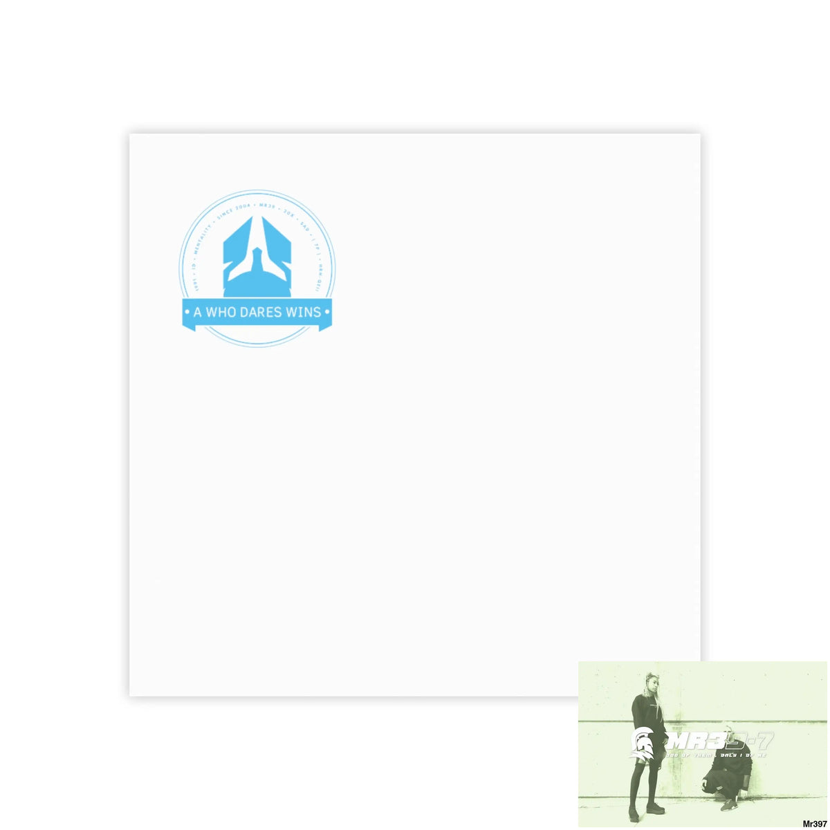 A1- Who Dares Wins Post-it® Note Pads 3’’ x 3’’ / White Paper products