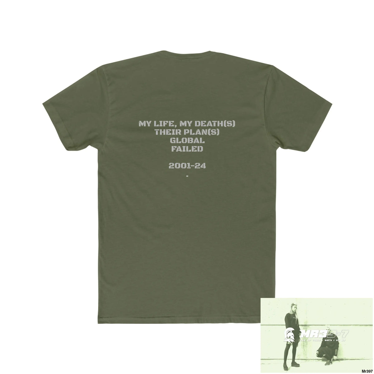 A1 Who Dares Wins RSF (ID) My Life My Deaths Their Plans,failed.Tactical GB Men’s Cotton Crew Tee T-Shirt
