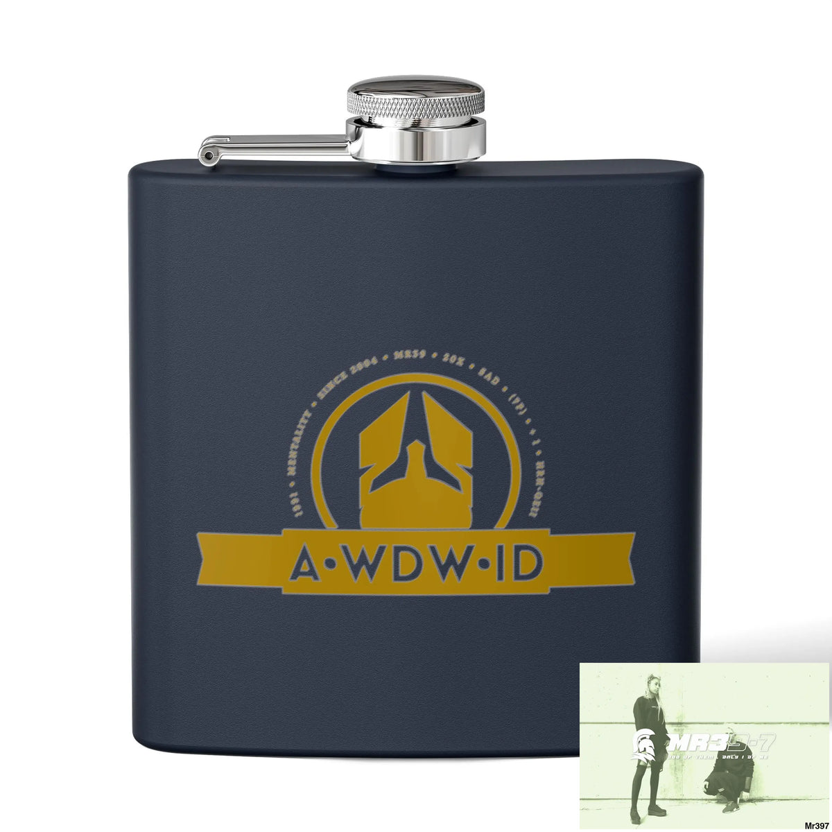 A1 Who Dares Wins RSF (ID) Stylish Stainless Steel Flask for Tea/ Coffee Lovers - 6oz Personalized Gift 6oz / Navy Mug