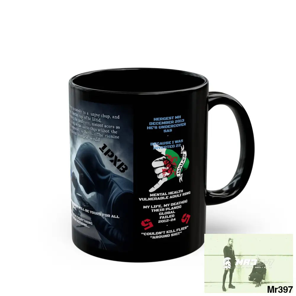 A1- Who Dares Wins /Russian SF(ID) 11oz Tactical GB / Black Mug Mental Health VAR / My Life My Deaths Their Plans