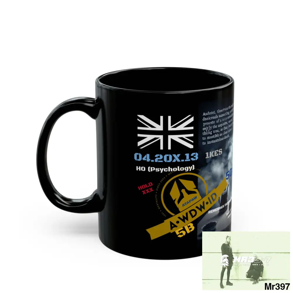 A1- Who Dares Wins /Russian SF(ID) 11oz Tactical GB / Black Mug Mental Health VAR / My Life My Deaths Their Plans