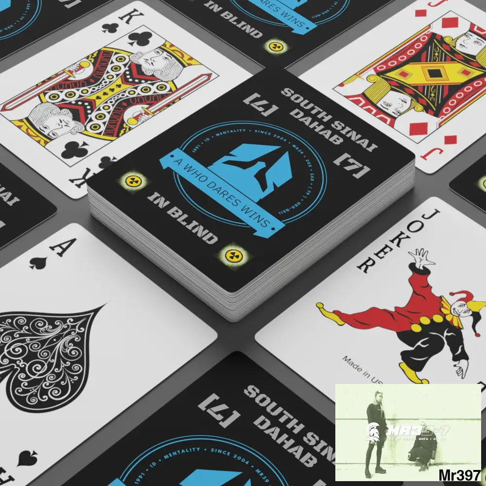 A1-Who Dares Wins S.Sinai Dahab Ltd Edition Custom Poker Cards 2.47’’ x 3.47’’ / White / Semi Glossy Paper products