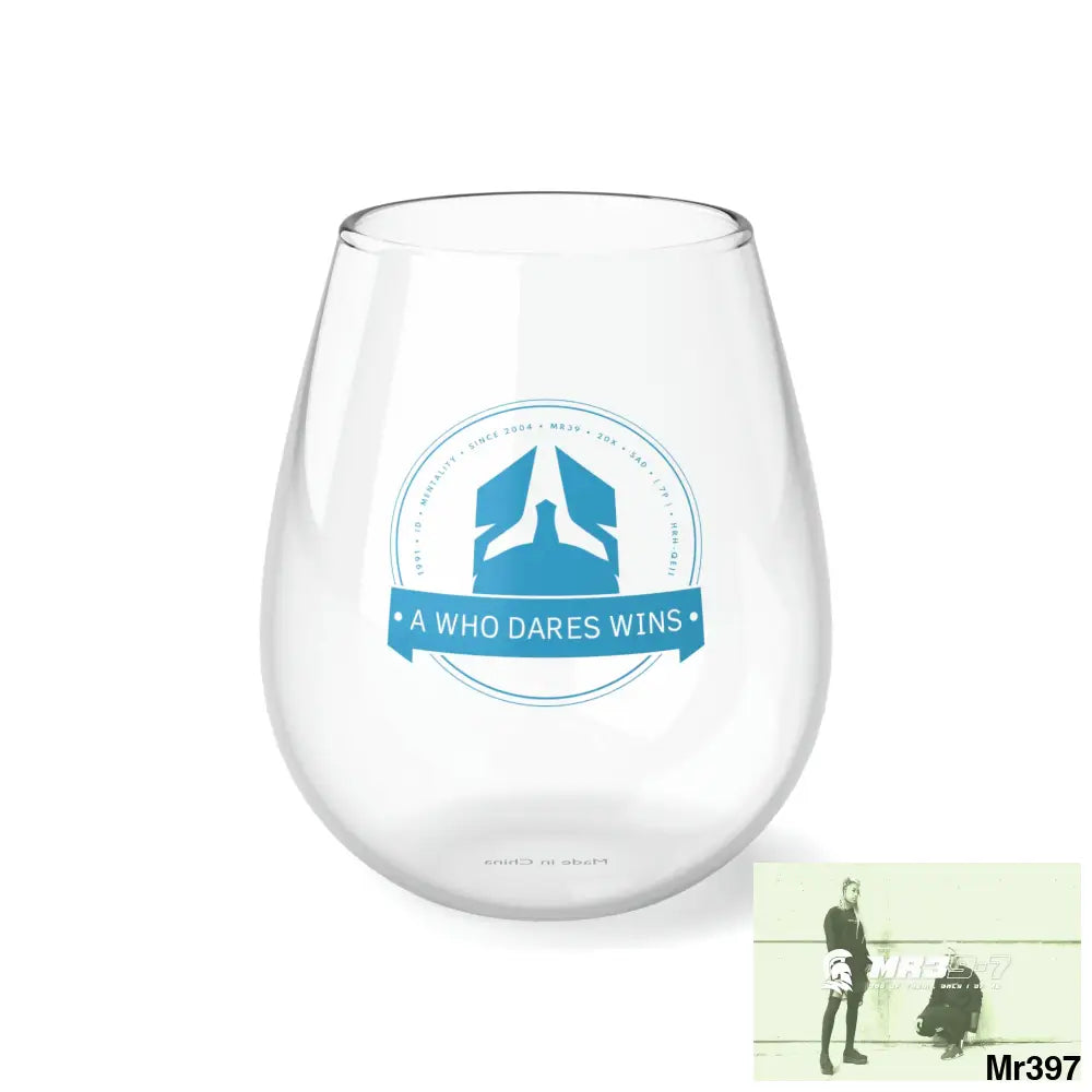 A1 Who Dares Wins Stemless Wine Glass 11.75oz 11.75oz Mug