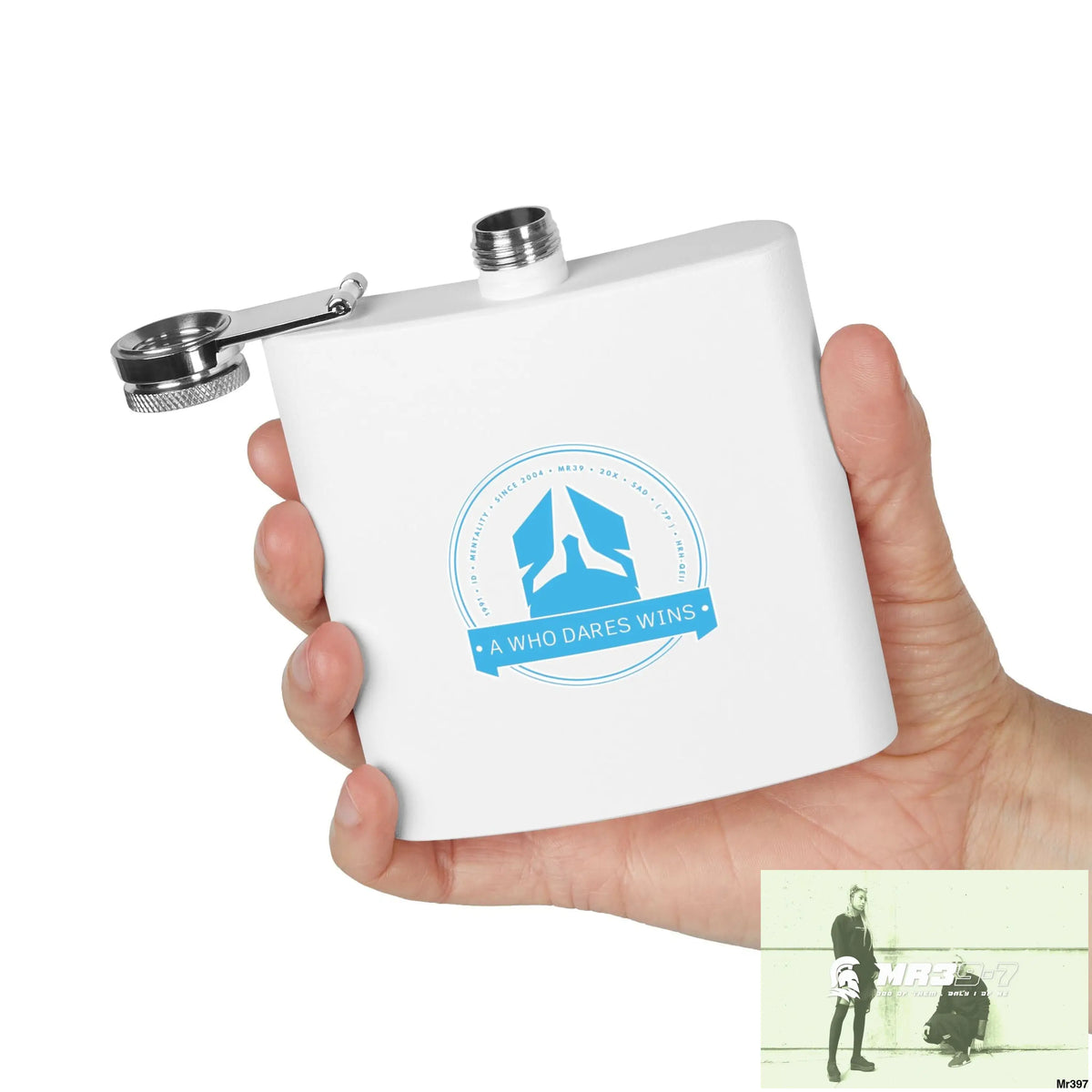 A1 Who Dares Wins Stylish Stainless Steel Flask for Tea/ Coffee Lovers - 6oz Personalized Gift Mug