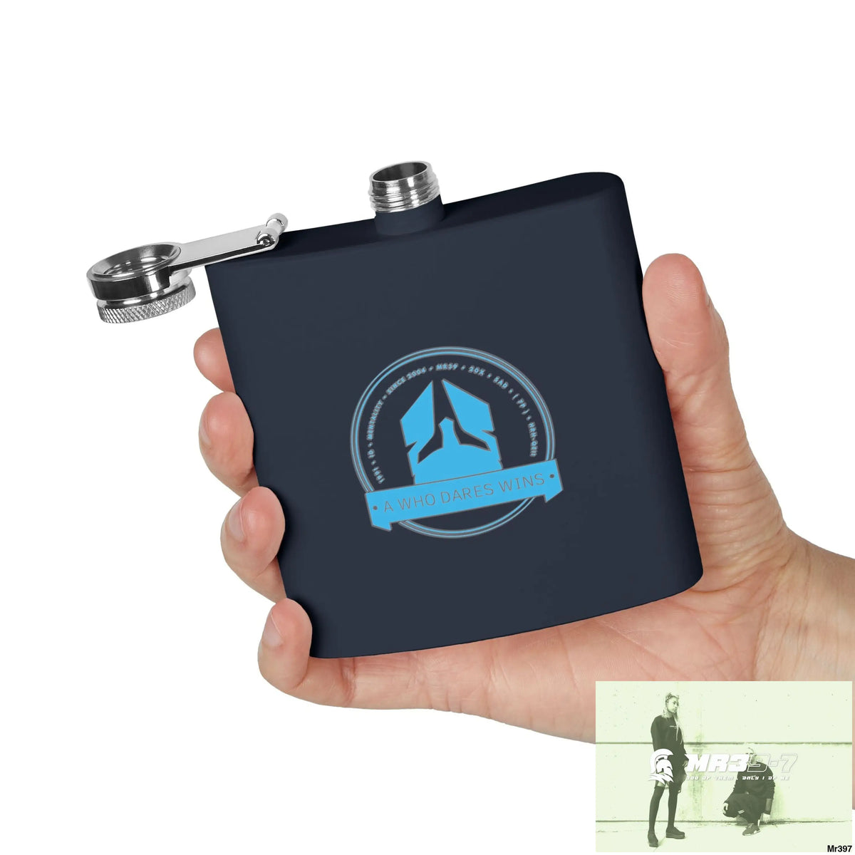 A1 Who Dares Wins Stylish Stainless Steel Flask for Tea/ Coffee Lovers - 6oz Personalized Gift Mug