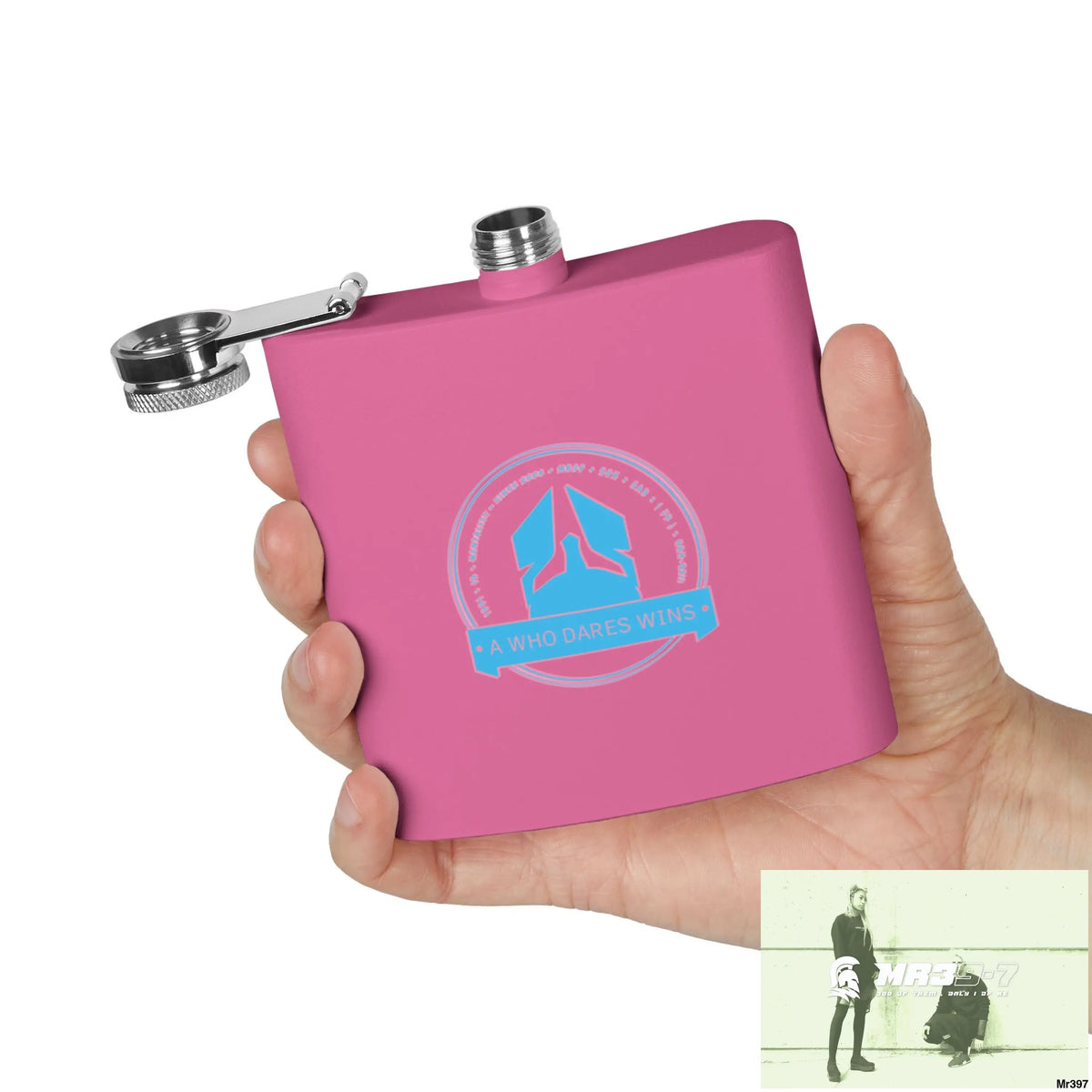 A1 Who Dares Wins Stylish Stainless Steel Flask for Tea/ Coffee Lovers - 6oz Personalized Gift Mug