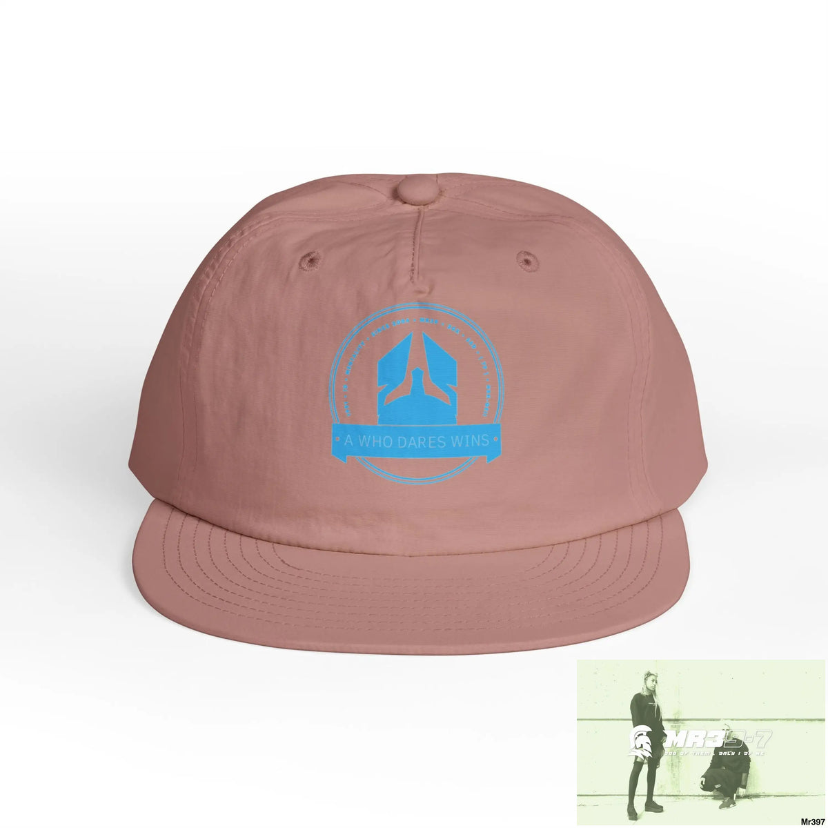 A1 Who Dares Wins Surf Cap - Beach Vibes Summer Accessory Surfing Gift Casual Wear Outdoor Cap Hazy Pink / One size Hats