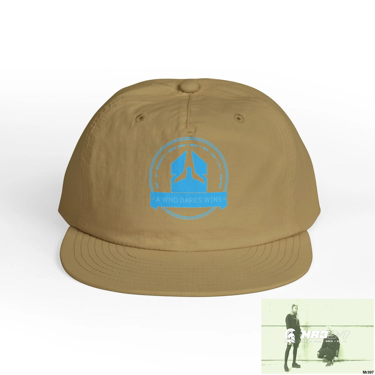 A1 Who Dares Wins Surf Cap - Beach Vibes Summer Accessory Surfing Gift Casual Wear Outdoor Cap Khaki / One size Hats