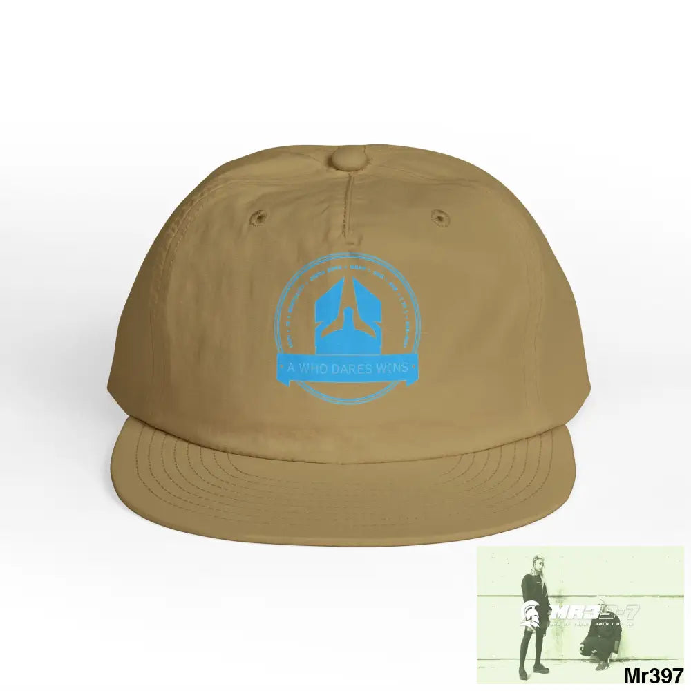 A1 Who Dares Wins Surf Cap - Beach Vibes Summer Accessory Surfing Gift Casual Wear Outdoor Cap Khaki / One size Hats