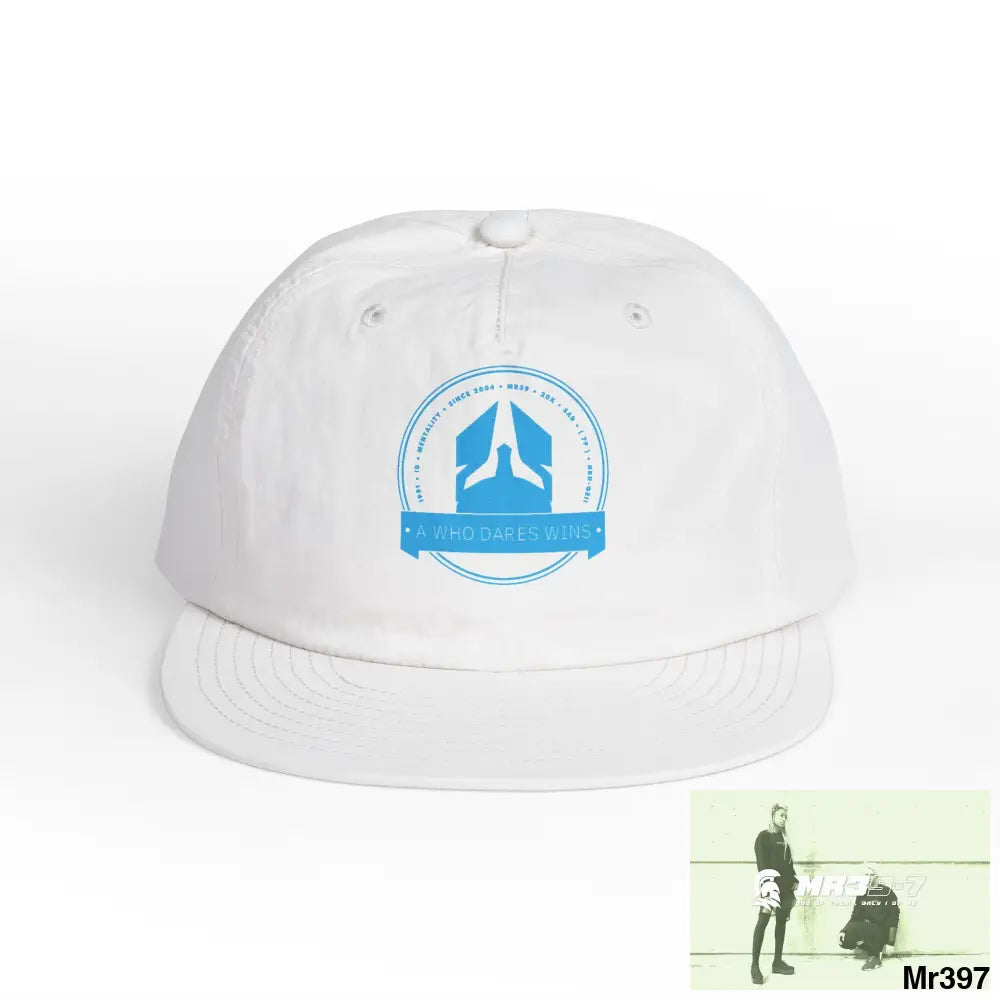 A1 Who Dares Wins Surf Cap - Beach Vibes Summer Accessory Surfing Gift Casual Wear Outdoor Cap White / One size Hats