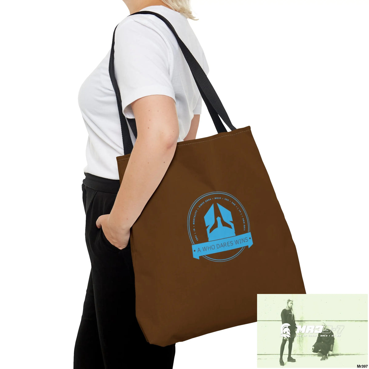 A1-Who Dares Wins Tote Bag (AOP) Bags