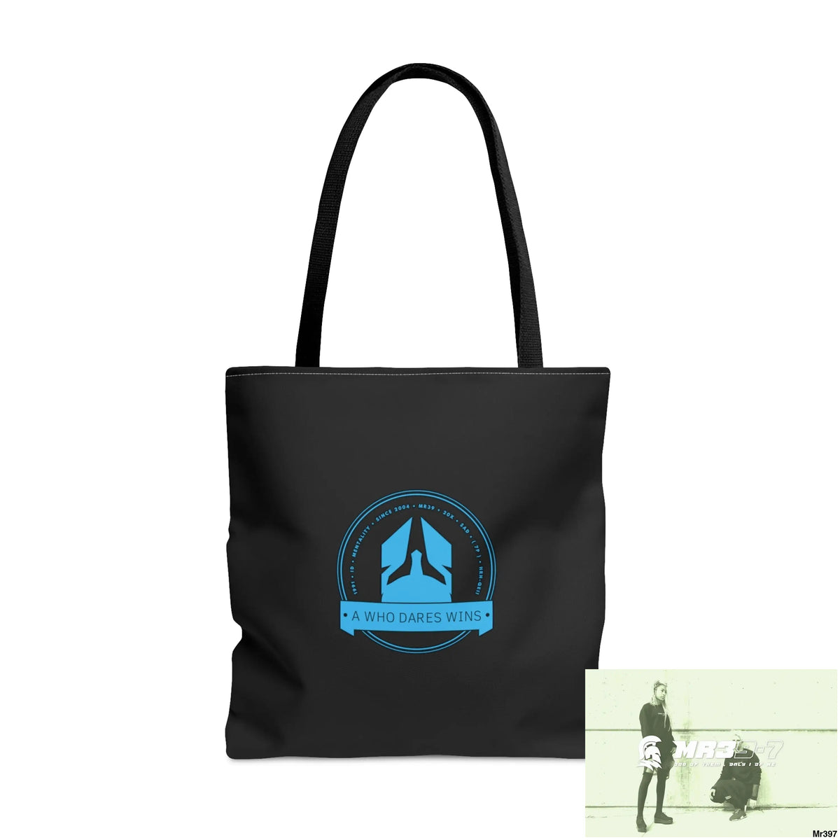 A1-Who Dares Wins Tote Bag (AOP) Large Bags