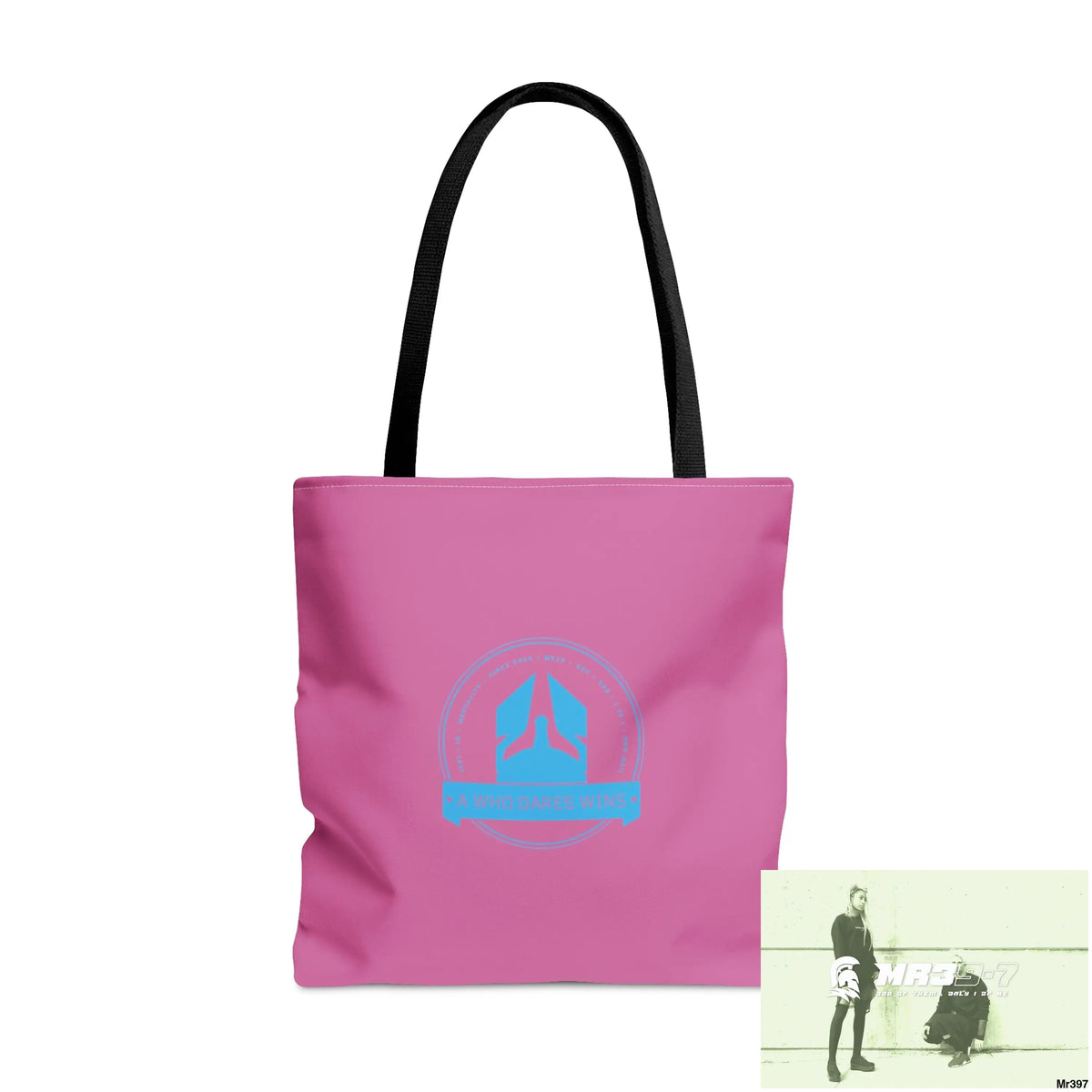 A1-Who Dares Wins Tote Bag (AOP) Large Bags