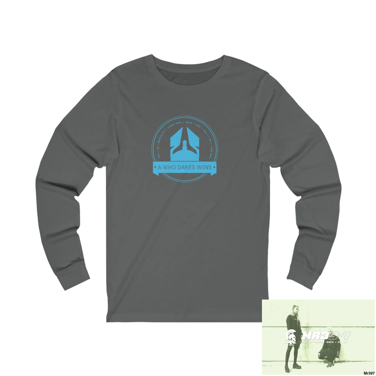 A1 Who Dares Wins Unisex Jersey Long Sleeve Tee S / Asphalt Long-sleeve